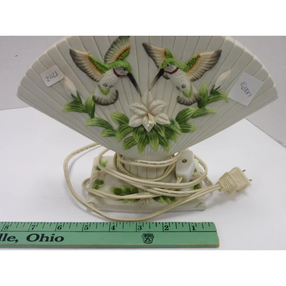 Vintage Seymour Mann Studios Hummingbird Fan Night Light WORKS EJ337